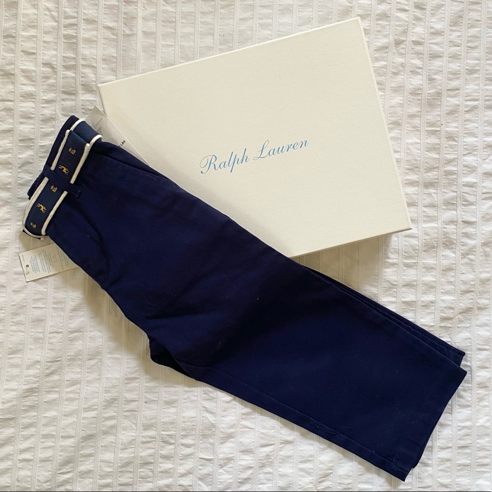Ralph Lauren Navy Blue Toddler Dress Pants 24 months NEW with tags